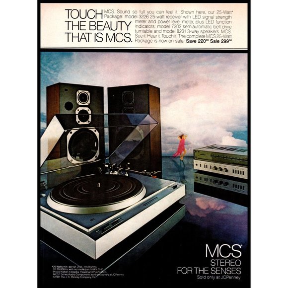 1981 MCS 3226 Stereo Receiver Vintage Print Ad Audiophile Wall Art Photo - Picture 1 of 1